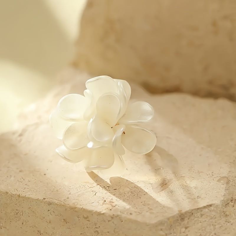 Timeless White Floral Ring