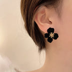 Luxe Velvet Flower Earrings