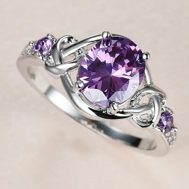 Charming Oval Zirconia Ring