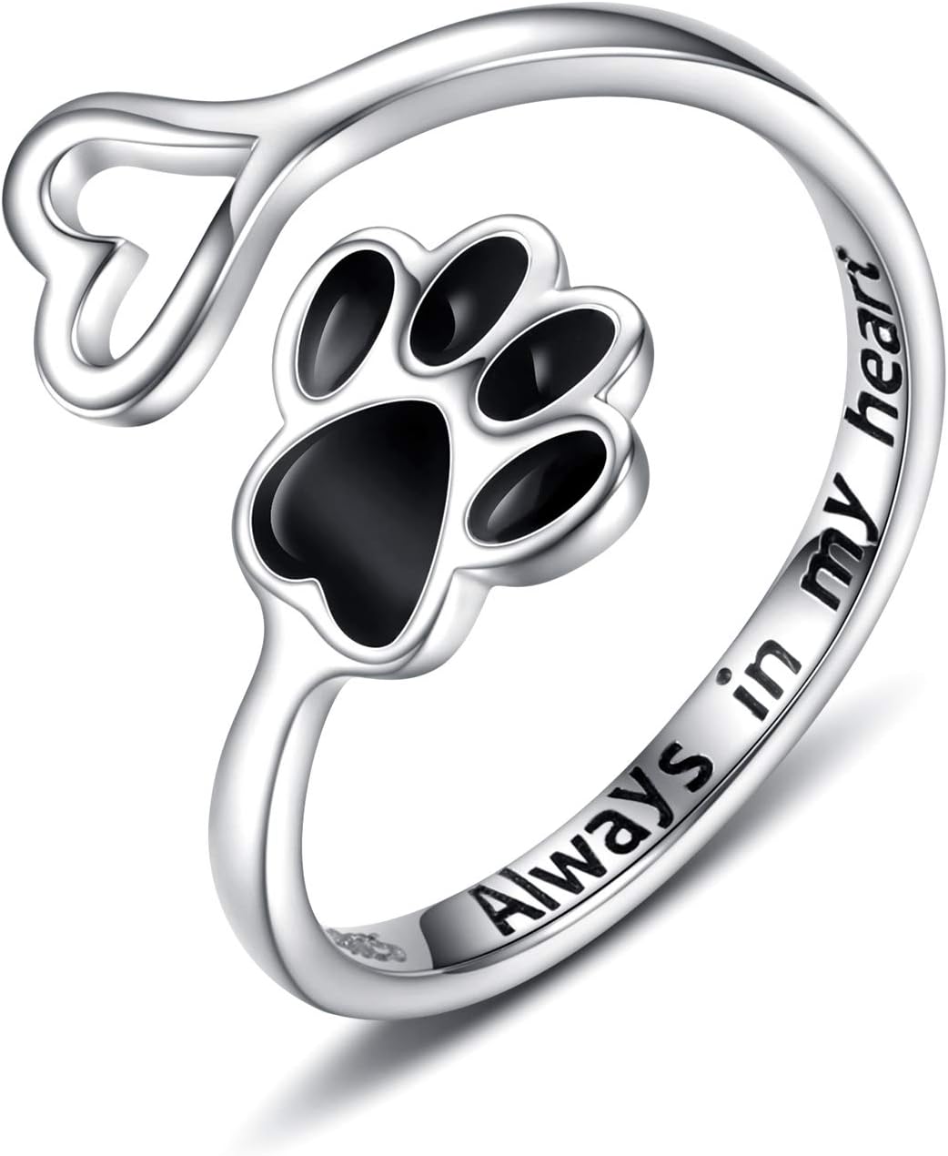 Crystal Paw Ring