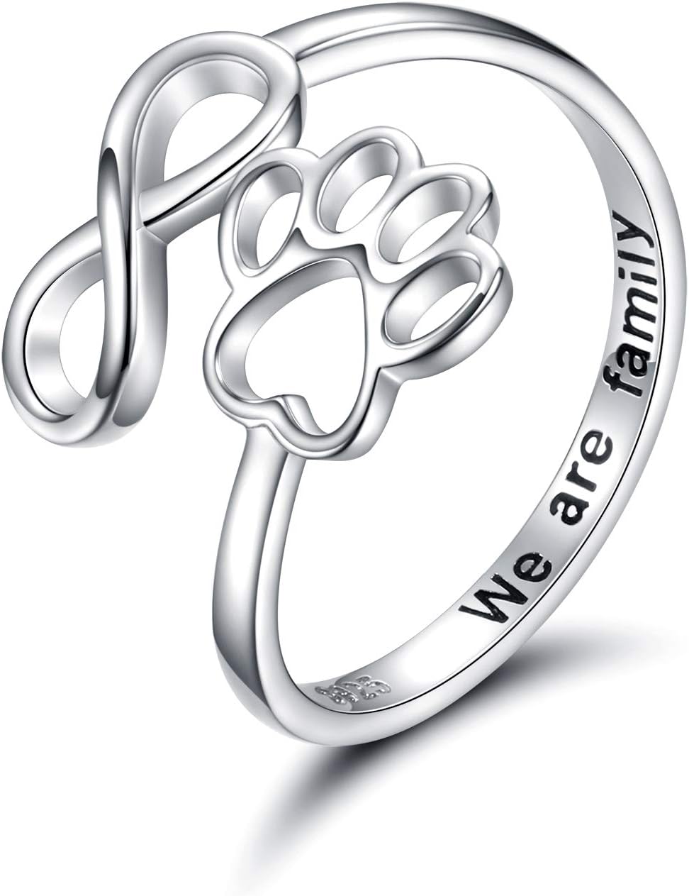Crystal Paw Ring