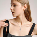 Paw Cross Pendant Necklace