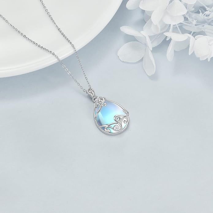 Moonlit Glacier Pendant Necklace