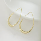 Sunlit Gold Hoop Earrings