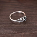 Vintage Distressed Floral Ring