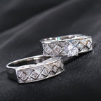 Crystal Two Fold Ring Set