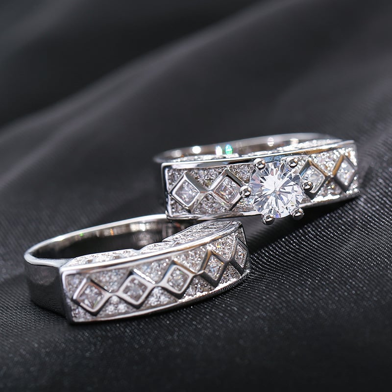 Crystal Two Fold Ring Set