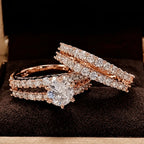 Eternal Radiance Gold Ring Set