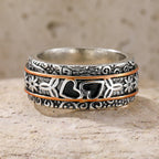 Engraved Silver Heritage Ring