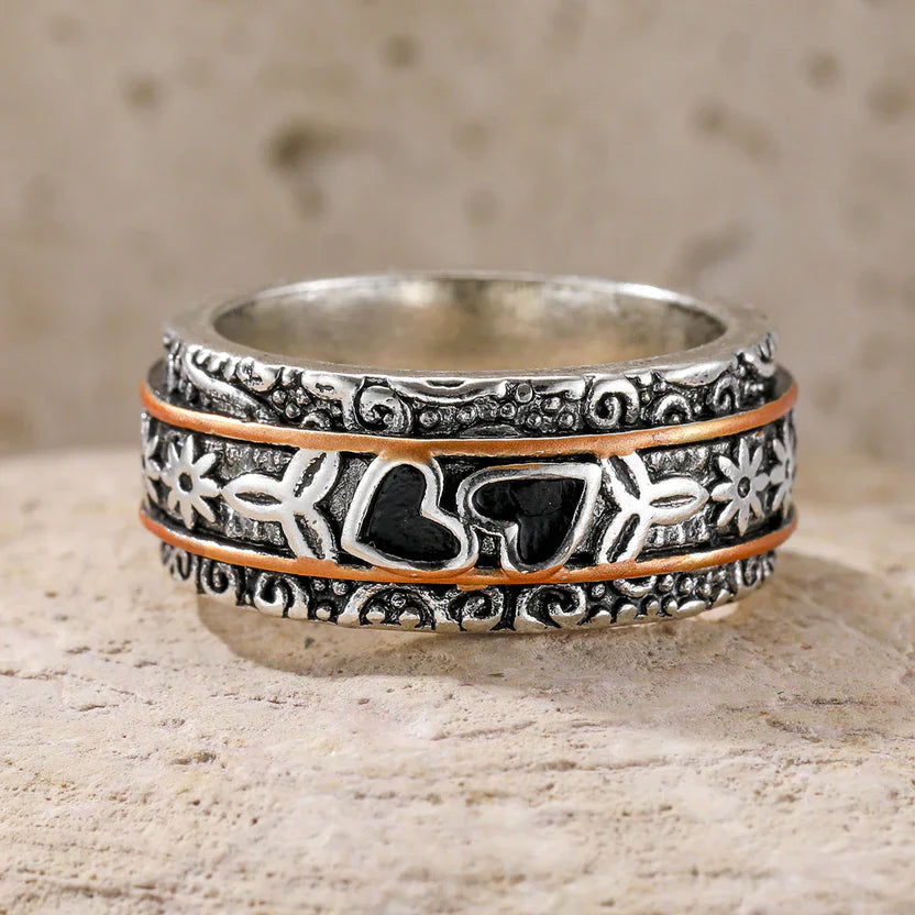 Engraved Silver Heritage Ring