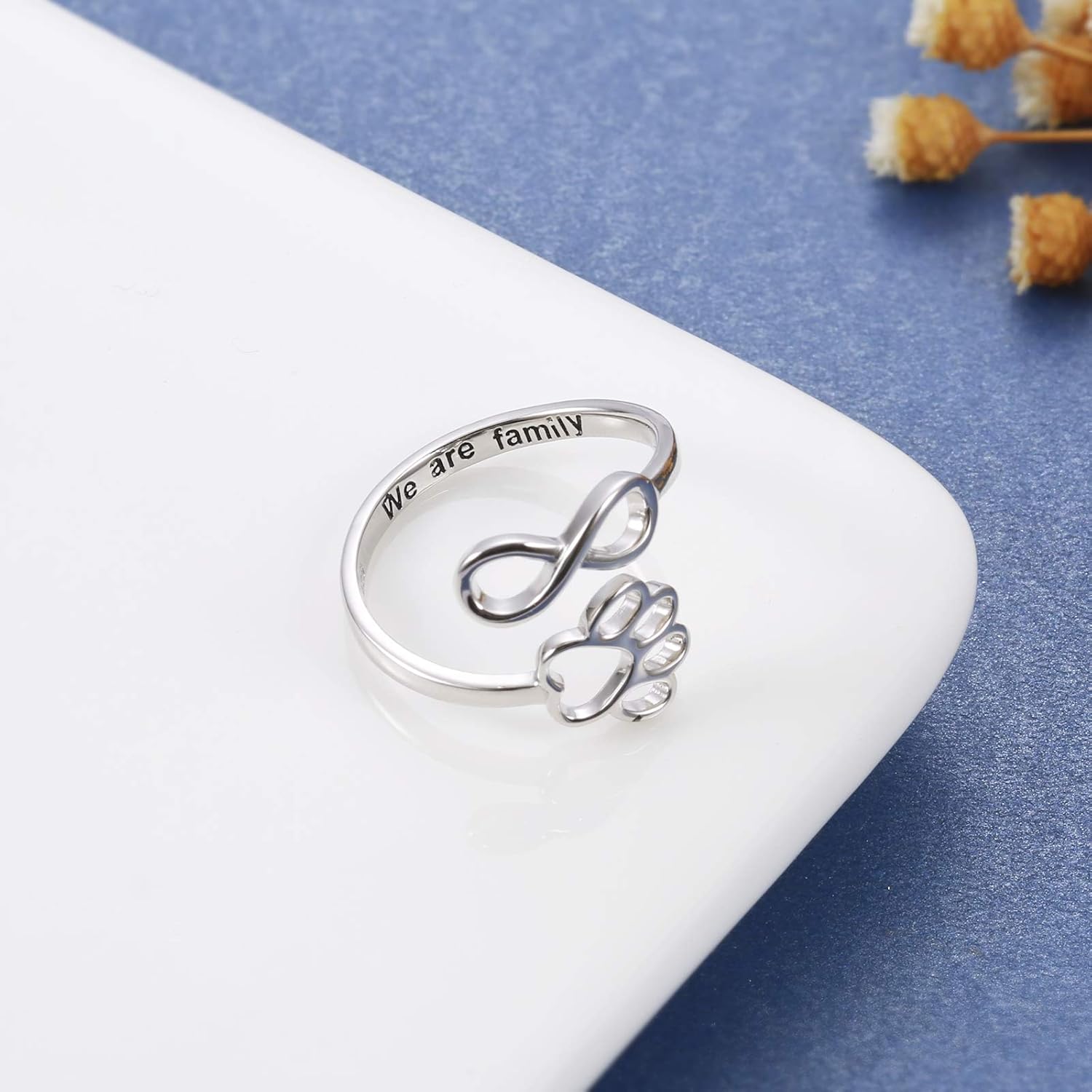 Crystal Paw Ring