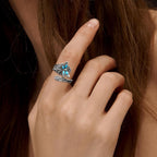 Turquoise Dragonfly Spoon Ring