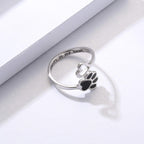 Crystal Paw Ring