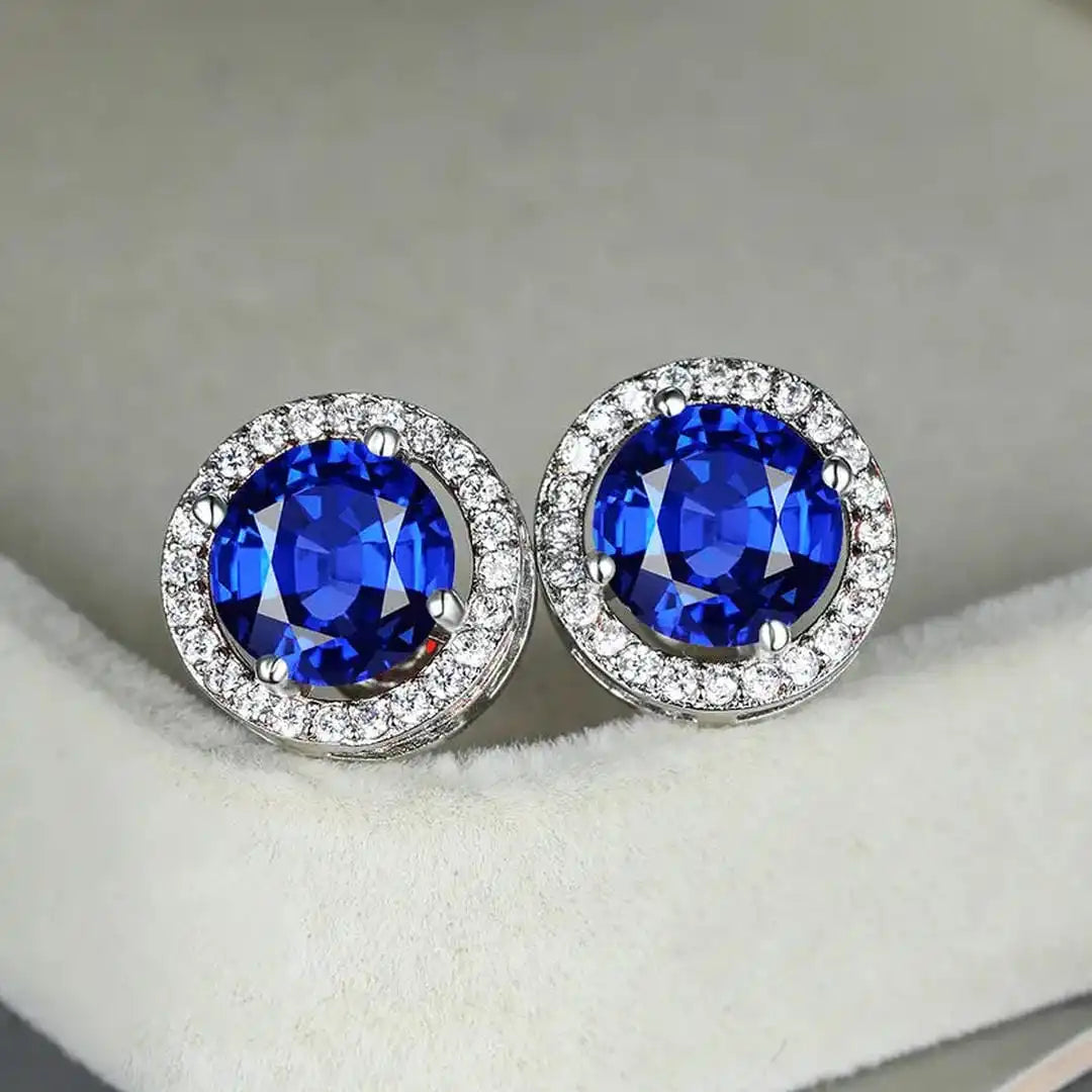 Lúcia Celestine White Gold Earrings
