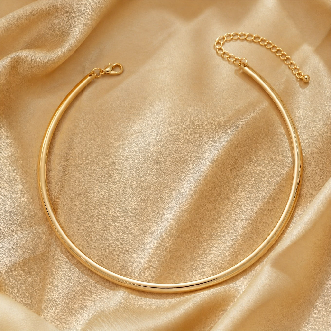 Golden Statement Torque Necklace