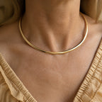 Golden Statement Torque Necklace