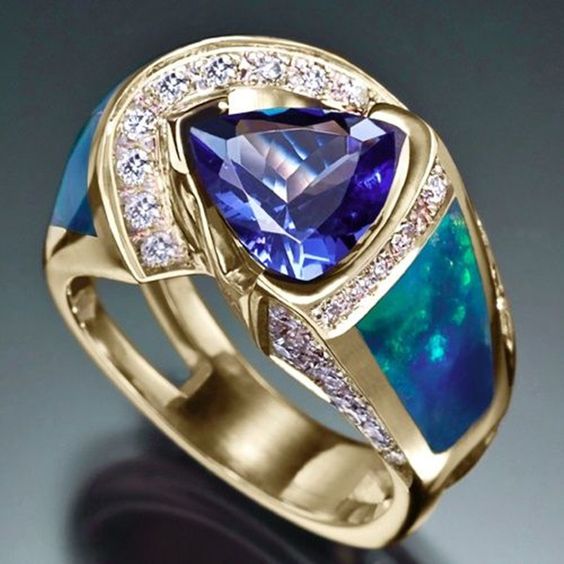 Majestic Blue Crystal Ring