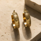Imperial Grecian Hoop Earrings