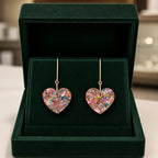 Sugarplum Heart Drop Earrings