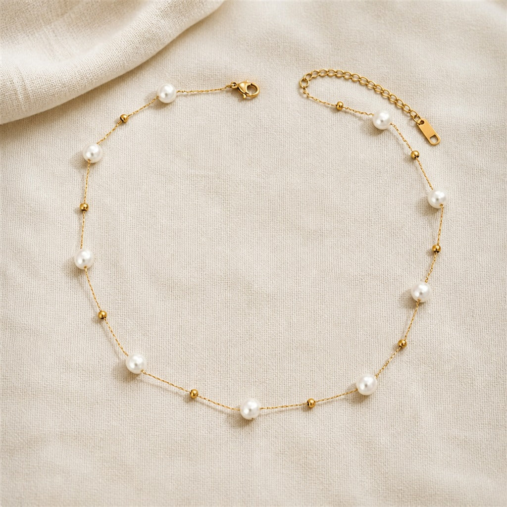 Timeless Pearl Beaded Necklace
