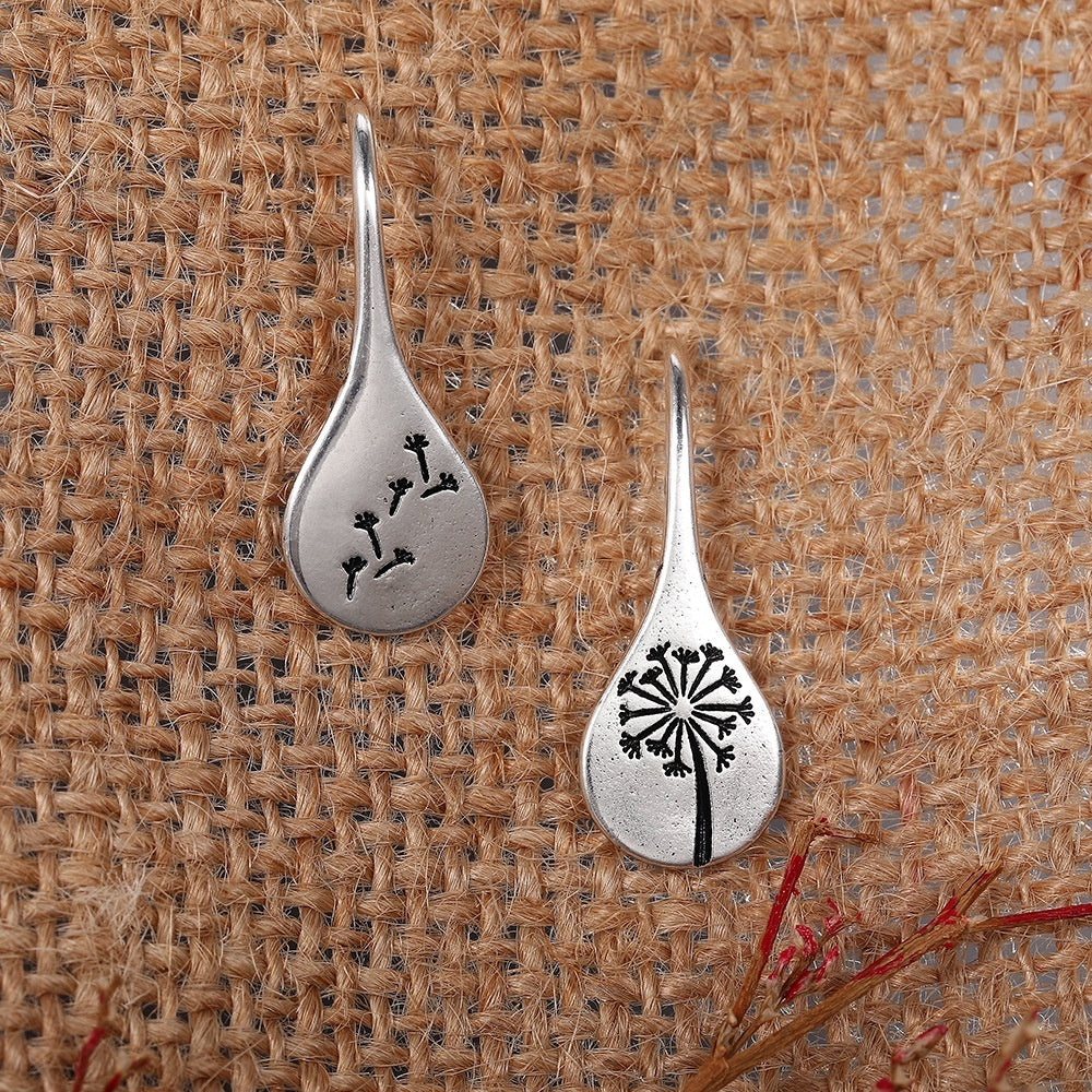 Dandelion Statement Drop Earrings