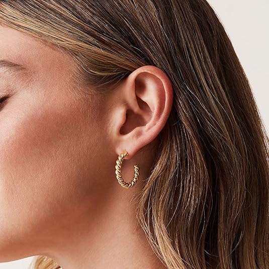 Rope Twist Vintage Hoops