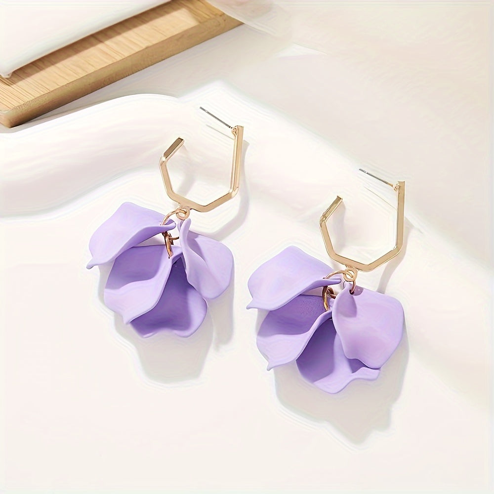 Classy Minimalist Petal Earrings