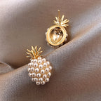 Pearl Pineapple Elegant Earrings