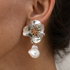 Pearl Enchantment Flower Earrings