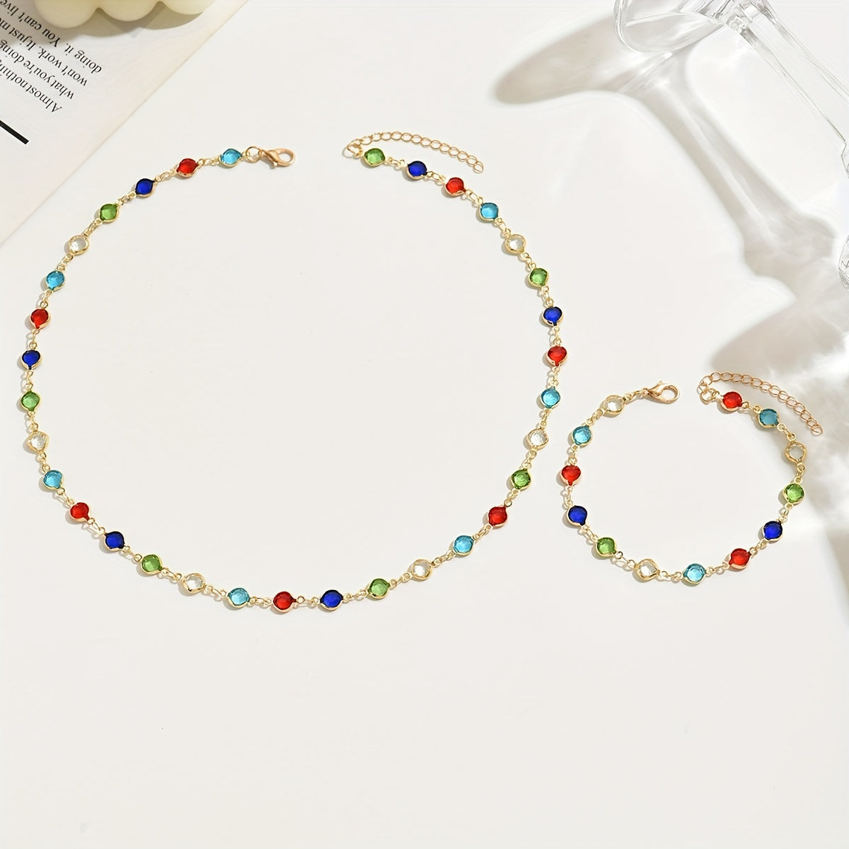 Charming Colorful Rhinestone Set