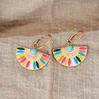 Tribal Hoop Boho Earrings