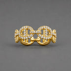 Isla Marina Gold Crystals Ring