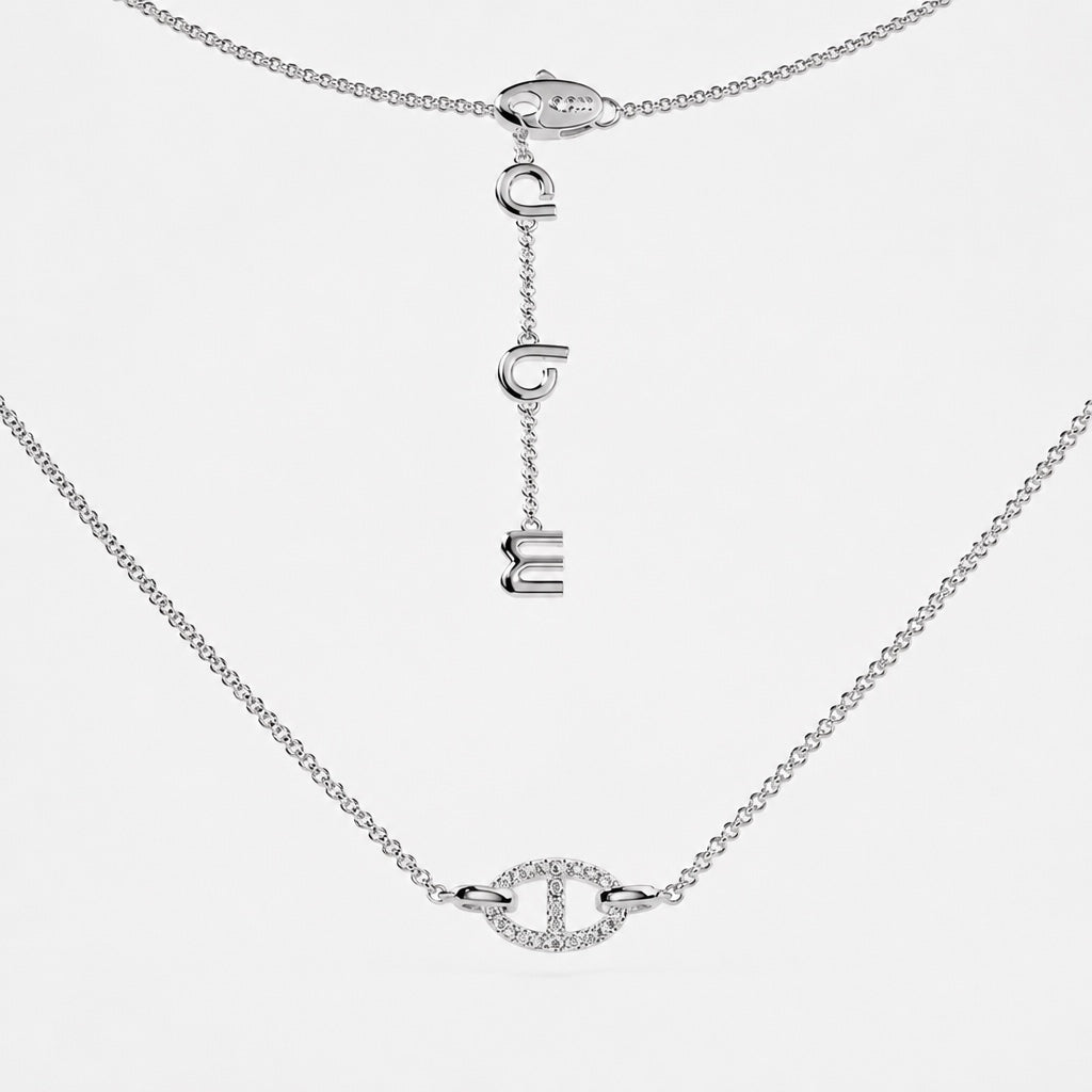 Isla Marina Unique White Gold Necklace