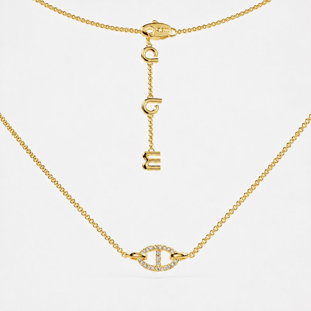 Isla Marina Unique White Gold Necklace