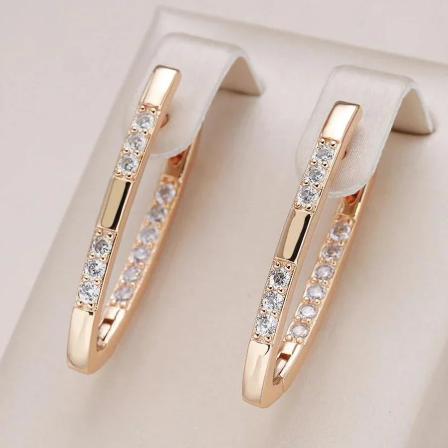 Exquisite Zircon Drop Earrings