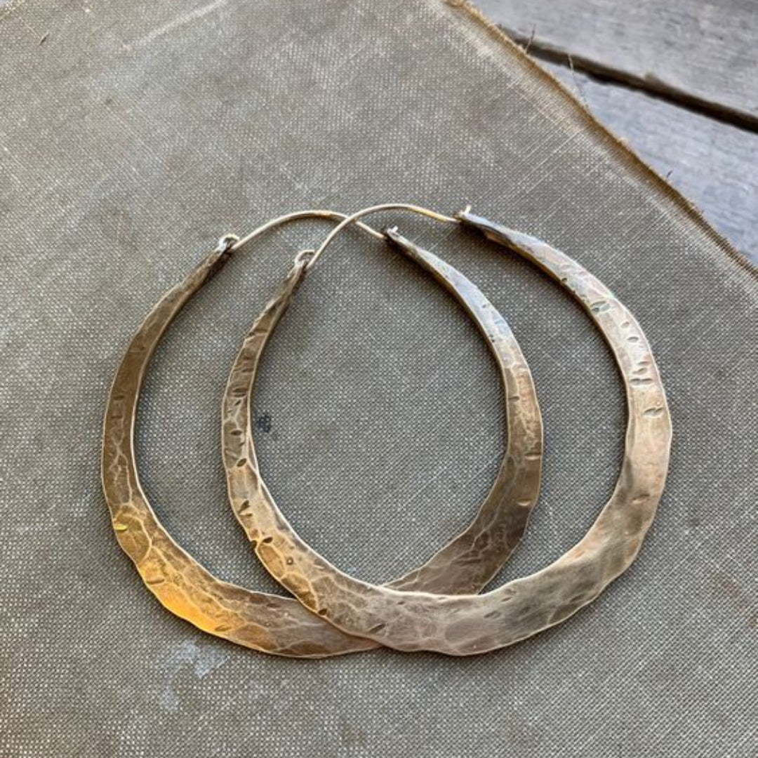 Antique Loop Gold Earrings