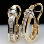 Luxury Gold & Diamond Earrings