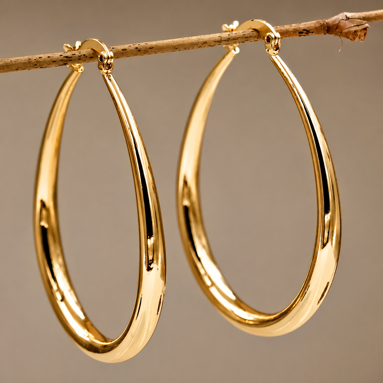 Radiant Chic Gold Earrings