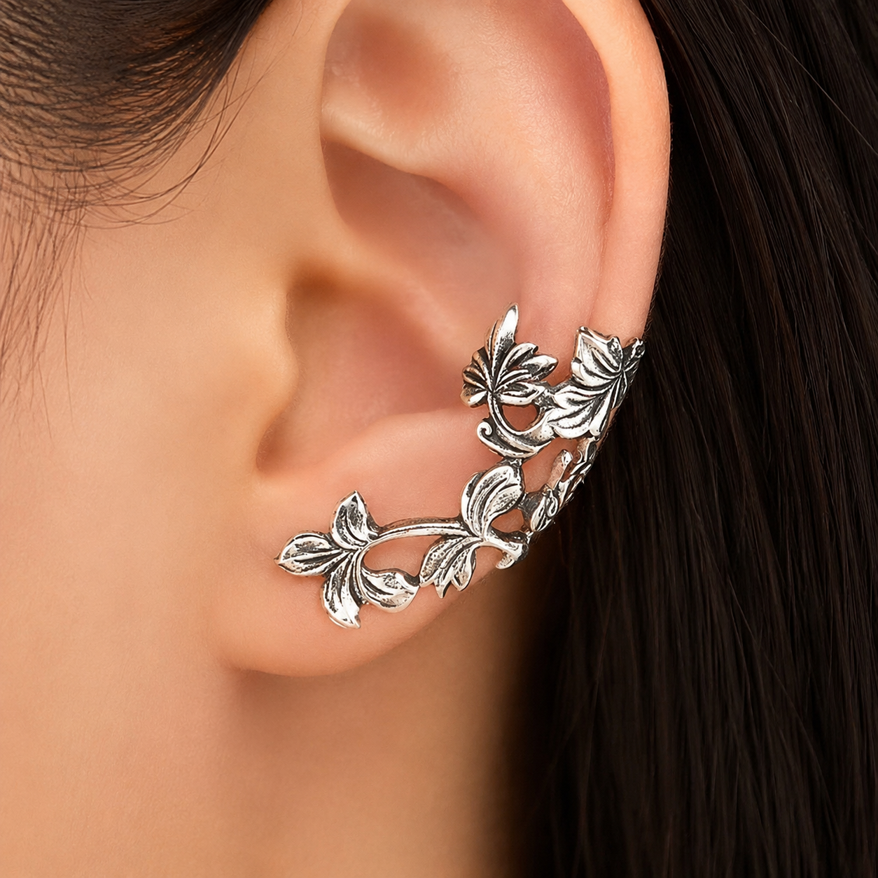 Timeless Silver Leaf Earrings