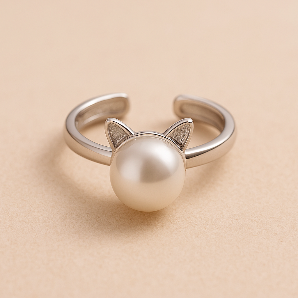 Delicate Pearl Cat Set