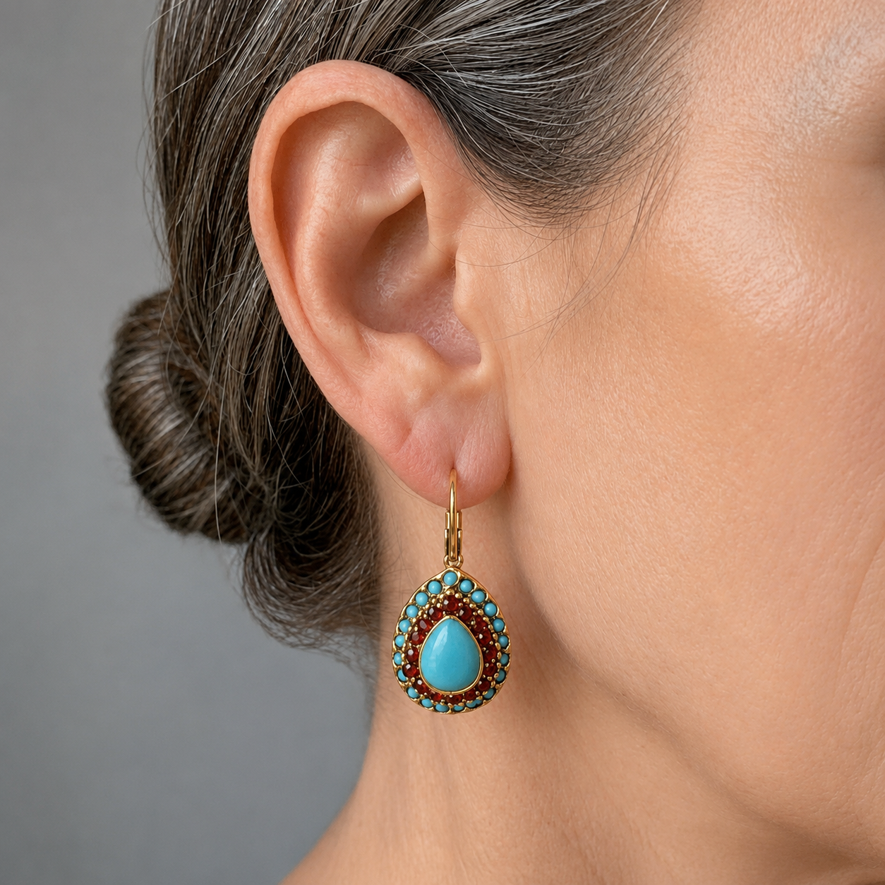Vintage Crystal Teardrop Earrings