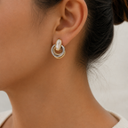 Lavish Gold Hoop Earrings