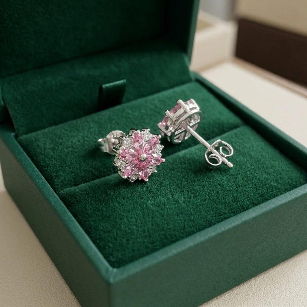 Cherry Blossom Stud Earrings