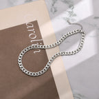 Chunky Cuban Link White Gold Necklace