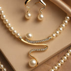 Elegant Wave Pearl Set