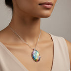 Colorful Round Stone Necklace