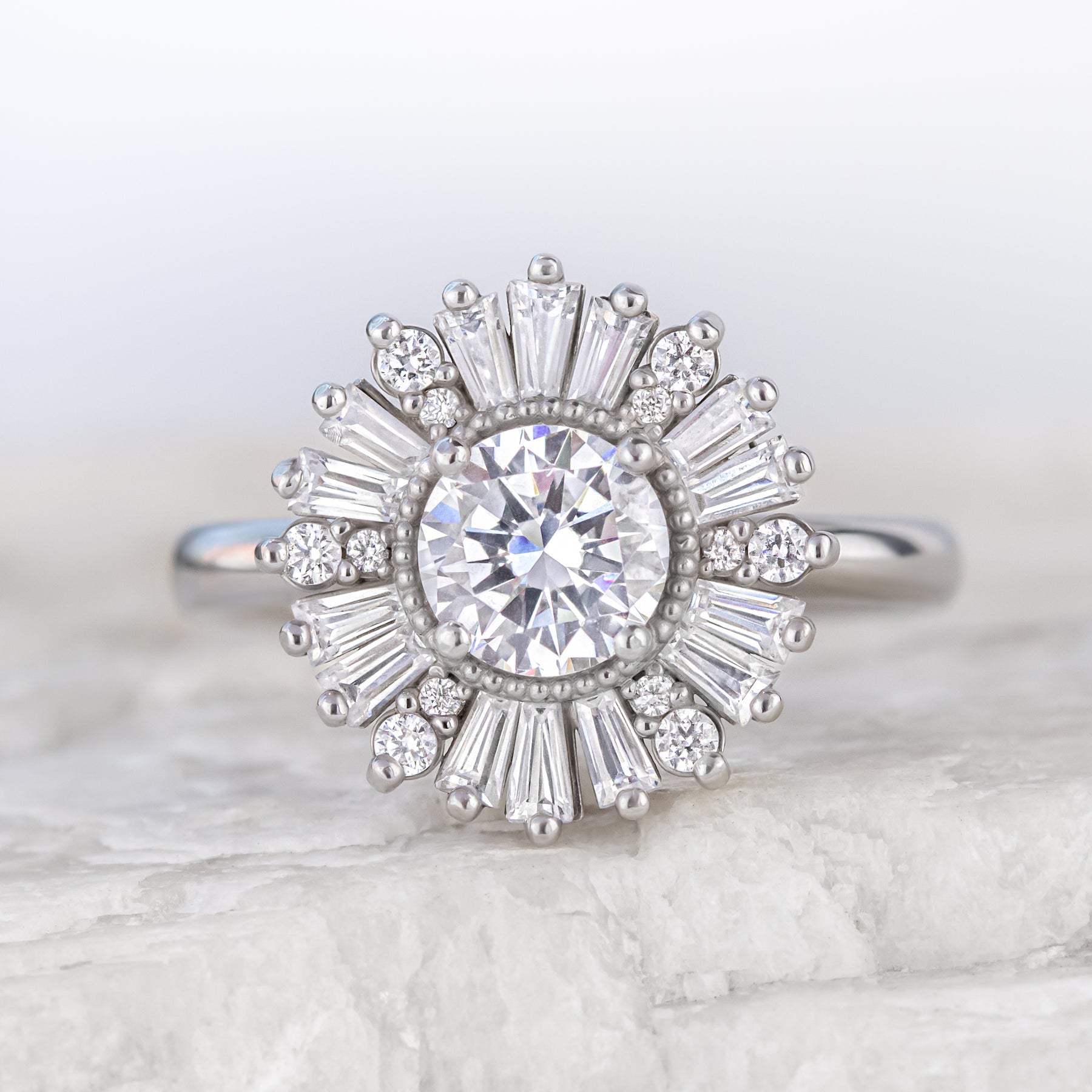 Dazzling Sunburst Bloom Ring