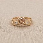 Crystal Gold Ring Set