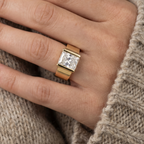 Crystal Princess Cut Ring