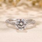 Le Jane Crystal White Gold Ring